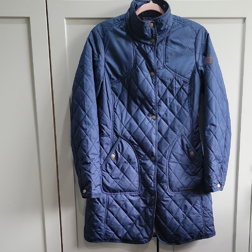 Women's Quilted Blue Jacket